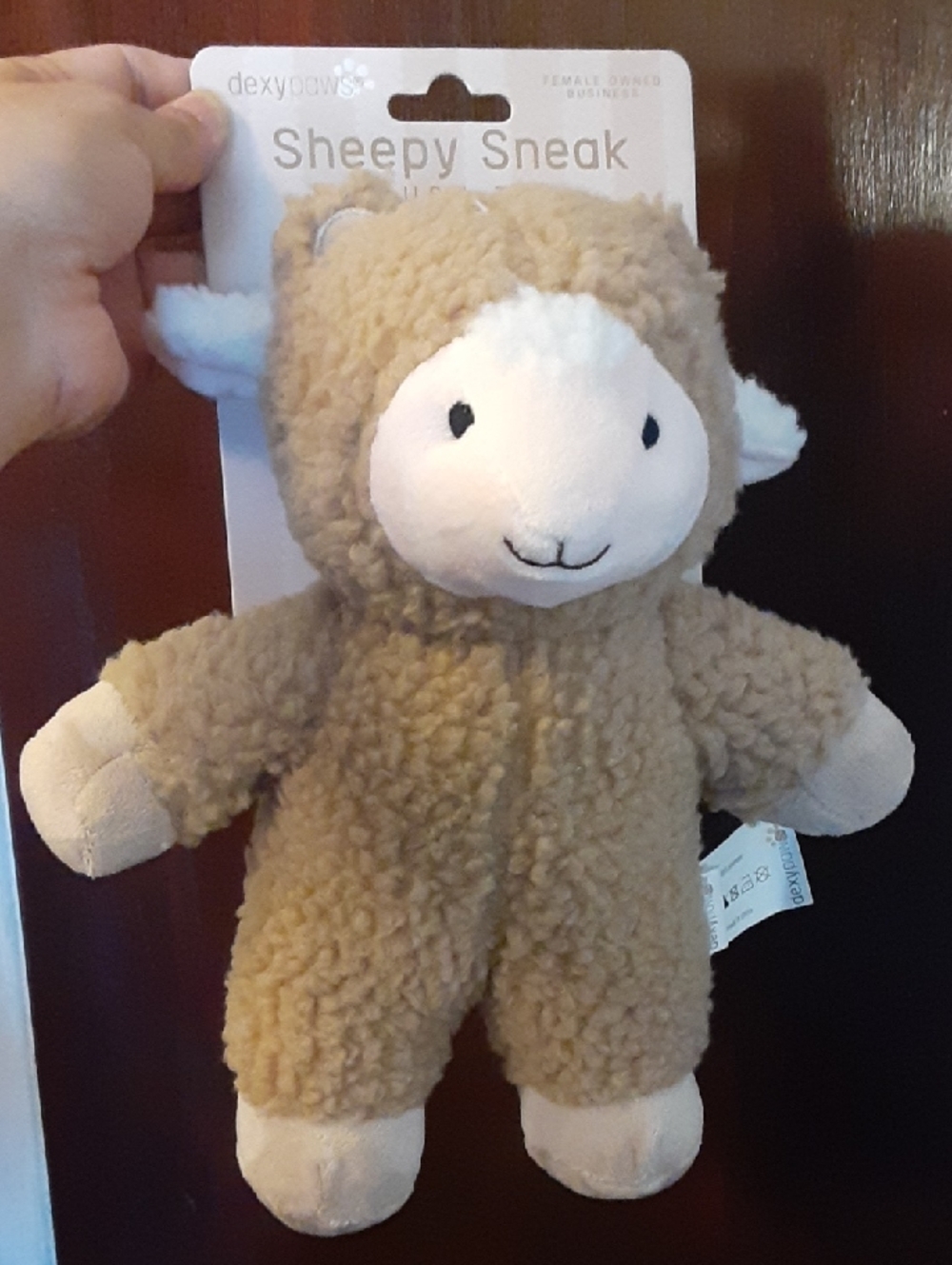 Sheepy Sneak Plush Squeaky Dog Toy